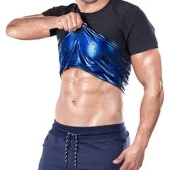 [PLEAVIT] サウナスーツ 半袖 メンズ 発汗 tシャツ インナー ランニング 洗濯可