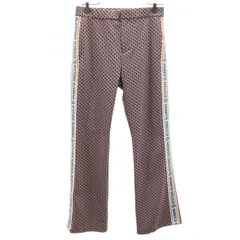 HYSTERIC GLAMOUR ヒステリックグラマー DIZZY & MILKY 日本製 総ロゴ フレアパンツ M マルチ レディース 古着