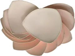 6ペア(12枚) ブラパット スポーツブラまたはビキニトップス 13cm x 13cm ベージュ