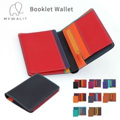 【お種銭付】mywalit 二つ折り財布 ナッパレザー 牛革 Booklet Wallet ミニ財布 折りたたみ 全8色 MY1276