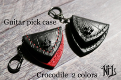 本革ピックケース(Croco embossed:Basic)　NiLco≒de