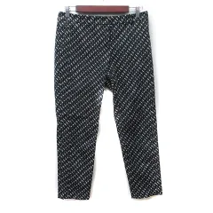 カルバンクライン CALVIN KLEIN テーパードパンツ 総柄 6 黒 ブラック /YIのサムネイル