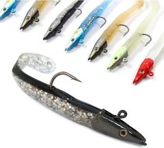 【特価セール】バイブレーションジグヘッド ジグヘッド シャッド 10個セット テール 11cm/21g Croch ５種色