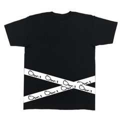 メンズ レディース カットソー 半袖Tシャツ テープ風 ORIGINAL S/S TEE ブラック 黒 OTS0018