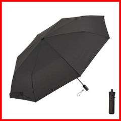 【在庫処分】Waterfront 折りたたみ傘 雨傘 LESS IS MORE スピンキャノピー ブラック 60cm 衝撃を受け流すスピナー構造 一振りで快適超撥水 ユニセックス U360-0771BK1-B8