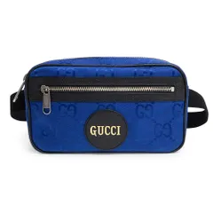 グッチ オフザグリッド Gucci Off The Grid ベルトバッグ ウエストポーチ ショルダー ボディバッグ 斜め掛け GGナイロン レザー ブルー ブラック アンティークシルバー金具 631341 GUCCI（新品・未使用品）