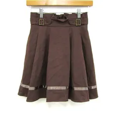 アクシーズファム バックルプリーツキュロット スカート ボトムス レディース Fサイズ ブラウン系 axes femme 【中古】