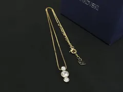 ■新品同様■ SWAROVSKI スワロフスキー ストーン ネックレス ペンダント アクセサリー レディース ゴールド系 BK6964