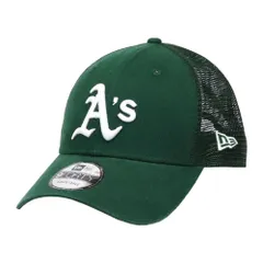 ニューエラ メッシュキャップ メンズ NewEra 9FORTY キャップ 帽子 MLB メジャーリーグ 春 夏 トラッカー かっこいい おしゃれ 人気 野球 オークランド・アスレチックス グリーン