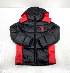 【盛岡82-0045】POLO RALPH LAUREN ポロ ラルフローレン ジップアップ キッズ ダウンジャケット Mサイズ【中古/80】【 キッズ 】