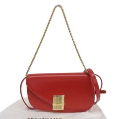 【本物保証】 布袋付 超美品 サルヴァトーレ フェラガモ SALVATORE FERRAGAMO フィアンマXS 218951 775018 2WAYバッグ レザー レッド
