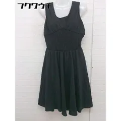◇ Supreme.La.La. シュープリームララ ノースリーブ 膝丈 ワンピース サイズM ブラック レディース  【中古】 【1112030002776】