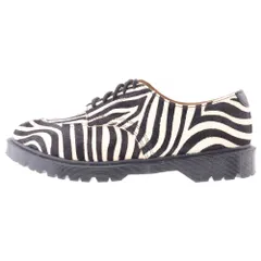 Dr.Martens (ドクターマーチン) ×Supreme 27151009 ×シュプリーム ゼブラ柄 レースアップシューズ ローカットシューズ ブラック/ホワイト
