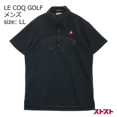 LE COQ GOLF ルコックゴルフ 2020年モデル 半袖ポロシャツ ブラック系 LL [240101143416]#