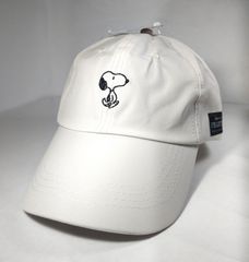 新品　スヌーピー　キャップ　ライトグレー　レディス　LOWCAP　浅め　PEANUTS UVカット素材　遮光　撥水加工　薄手　スポーツキャップ
