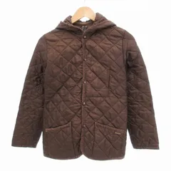 ラベンハム LAVENHAM 中綿ジャケット ブルゾン キルティング フード 36 茶 ブラウン /HO□ 0401のサムネイル