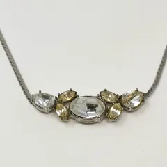 ジバンシー　シルバー　ネックレス　クリスタル　鑑定済み　管理番号KKVUKO330