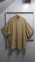 90’s Ralph Lauren “Blake” リネン チェック柄 半袖 BDシャツ 3X-Big