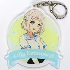 【中古】キーホルダー 葛城リーリヤ 描き下ろし ボウリングシャツver. BIGアクリルキーホルダー 「学園アイドルマスター×ROUND1」