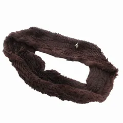 ダブルスタンダードクロージング ダブスタ DOUBLE STANDARD CLOTHING スヌード マフラー ストレッチ ラビットファー F 茶 ブラウン /FFのサムネイル