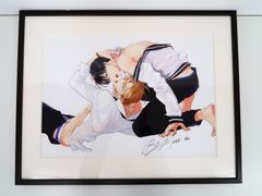 高崎ぼすこ とろけるくちびる 直筆サイン入り 複製原画 ヴァニラ画廊