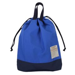 【特価商品】子供 キッズ 無地 女の子 撥水 軽量 プールバッグ 上履き入れ マチ付き 給食袋 体操服袋 ナップサック 男の子 巾着バッグ ナイロン BOSTR 日本製 [ボストアール]のサムネイル