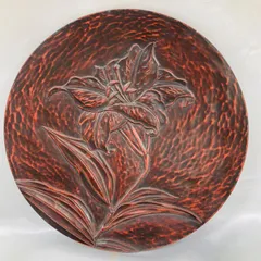 未使用品　鎌倉彫　唐獅子模様の小物入れ　菓子器　アンティーク　昭和 Amazon.co.jp: 鎌倉彫 唐獅子模様の小物入れ 菓子器