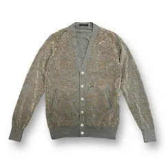 UNDERCOVER 10AW FLOCKY PRINT CARDIGAN フロッキー プリント カーディガン ニット アーカイブ アンダーカバー F4905  グレー 2  57273Aのサムネイル