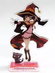 【中古】アクリルスタンド・アクリルパネル めぐみん＆ちょむすけ ペアアクリルスタンド 「この素晴らしい世界に爆焔を!×GiGOキャンペーン」
