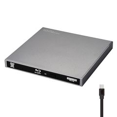 ロジテック Mac対応 外付け ブルーレイドライブ USB3.2 Gen1（USB3.0）Type-C対応 ポータブル LBD-LPWBWU3CMDG