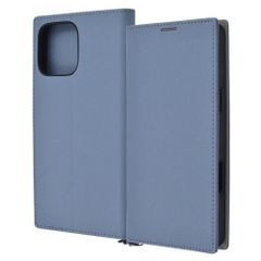 【新着商品】Durable 耐衝撃 ケース マグネット不使用 (2024年発売モデル) シンプル スクエア Max 手帳型レザーケース Pro ブルー_ライトグレー 16 アイフォン16 スマホケース iPhone スマートフォンケース イングレム IN-P4