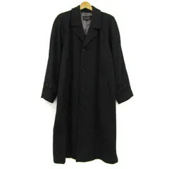 [美品]カルバンクライン黒ウールコート Calvin Klein (カルバンクライン) ウール混 フルジップ コート