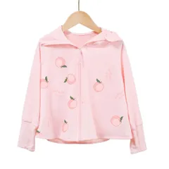 ☆ モモ×ピンク ☆ 3XL(130cm) ☆ キッズ ラッシュガード アウター パーカー ラッシュガード キッズ 長袖 長袖ラッシュガード フードあり 接触冷感 吸水速乾 男女兼用 シンプル 冷房対策 軽量 軽い おしゃれ かわいい 涼しい 快適 海水浴