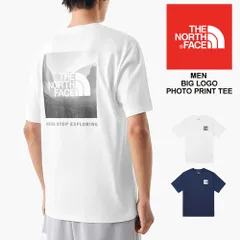 【新品】 THE NORTH FACE ザ ノース フェイス tシャツ 半袖 メンズ ボックスロゴ シンプル ティーシャツ カットソー トップス レディース プリント 人気 白 ホワイト ネイビー BIG LOGO PHOTO PRINT NF0A88GA