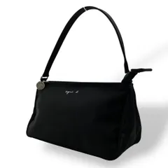 ほぼ未使用 2051 agnesb. アクセサリーポーチ ナイロン ブラック