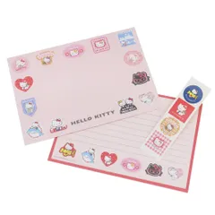 【メール便】ハローキティ レターセット 大人の図鑑レター クロニクル サンリオ カミオジャパン 手紙セット 便箋＆封筒 キャラクター グッズ 