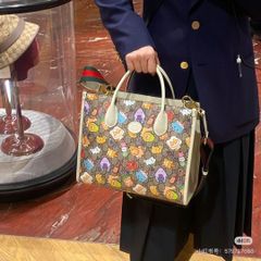 美品 100 GUCCI グッチ ハンドバッグ トートバッグ GG柄 gs5 - メルカリ