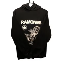 RAMONES パーカー 黒色 グラフィックプリント