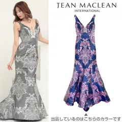 【JEAN MACLEAN / ジャンマクレーン】ジャガード マーメイドロングドレス