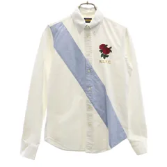 RUGBY RALPH LAUREN ラグビーラルフローレン 長袖 ボタンダウンシャツ 4 ホワイト レディース 古着