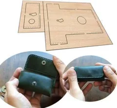 コインケースの抜き型　レザークラフト