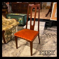 大塚家具 EH2 レッド ベルベット  ダイニングチェア カリン材●KB12N896