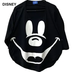 【TOKYO DISNEY RESORT/ディズニーリゾート】Ｔシャツ ミッキーマウスＴシャツ 半袖 ビックフェイス ミッキー ユニセックスＴシャツ 男女兼用 ブラック 黒（中古）