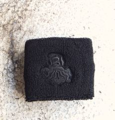 ●DF.SQEZ × BLACKBOOTS ８ LEGS KURO PILE WRIST BAND リストバンド 新品 ブラック/ブラック ブラックブーツ
