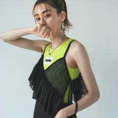 夢展望公式 [新品未使用] チュールアシメフリルビスチェ [ブラック] 他カラー別ページ有 bohmal カットソートップス カットソートップス・チュニック（ノースリーブ・タンクトップ） 534507-03