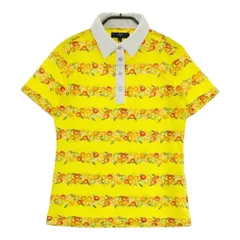 サイズ：M CALLAWAY キャロウェイ  半袖ポロシャツ 総柄 イエロー系 [240101476128] ゴルフウェア レディース ストスト