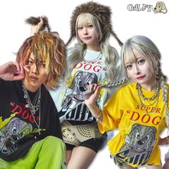 ガルフィー GALFY SUPER DOG Tee 半袖 Tシャツ 152092 L XL サイズ #10 WHITE 20 BLACK #60 YELLOW ヤンキー ギャル メンズ レディース 25SS