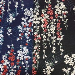 和柄生地 垂れ桜 2色セット