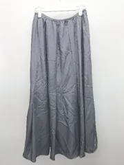 ◇ Θ NATURAL BEAUTY BASIC ロング丈 フレア スカート サイズS ネイビー レディース P  【1408200022850】