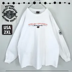 ハーレーダビットソン Harley-Davidson★刺繍ロゴ★ロンT/長袖Tシャツ★USAメンズ2XL  2403M035